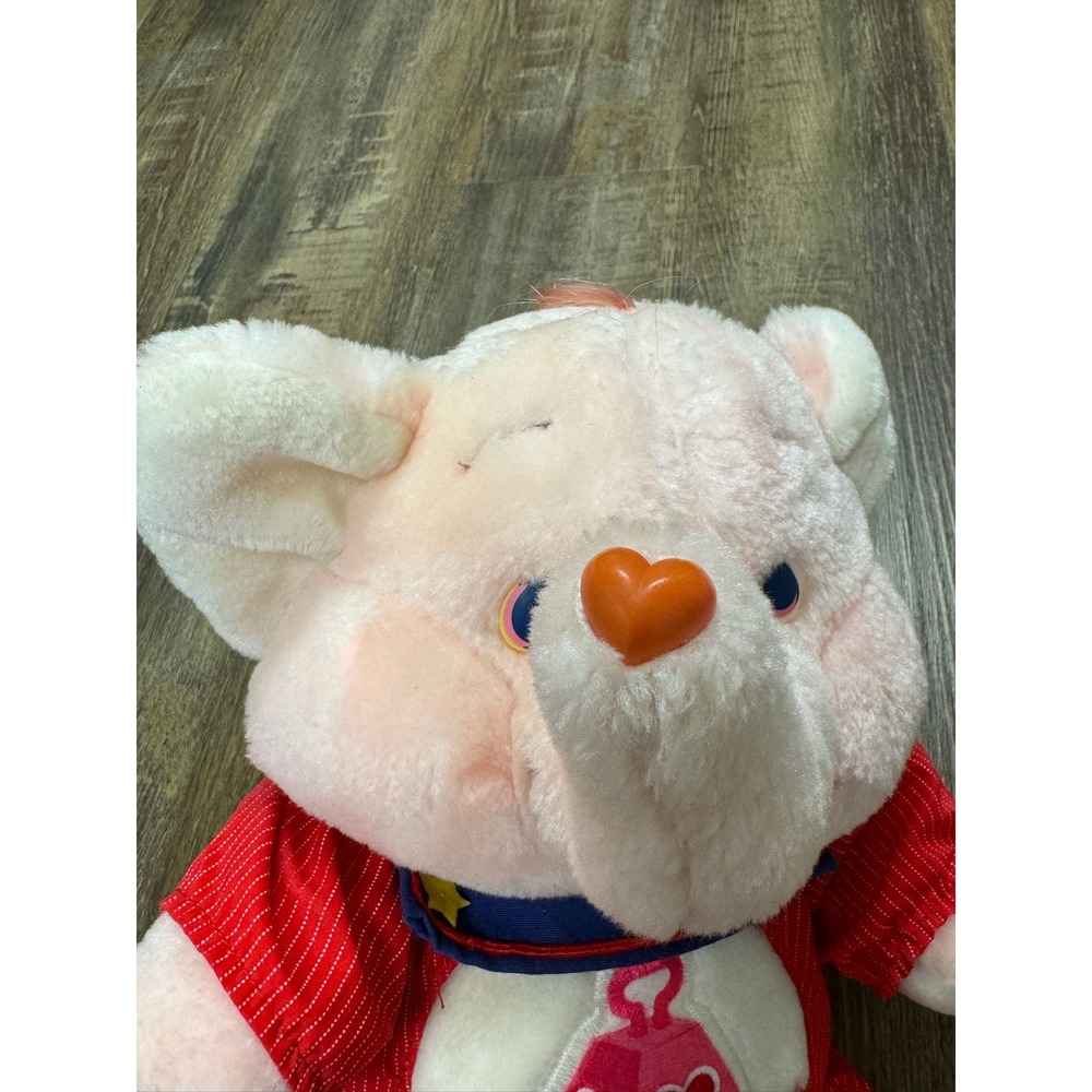 Vintage 1984 Kenner Care Bears Cousins Lotsa Heart Elephant Plush Pink 13" Tag - Picture 12 of 12